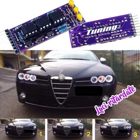 LUCI RITARDATE Posizione Auto Moto Tuning Angel Eye LED COB Moduli UNIVERSALI